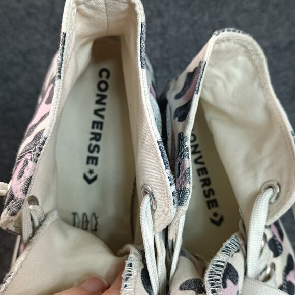 Converse Chuck Taylor All Star Lift Platform Women Size 9 Pink Leopard High Top - Picture 7 of 8